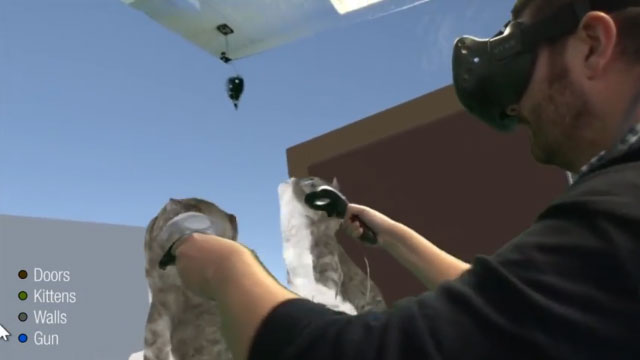 Kitten Throwing VR experiment On Vive