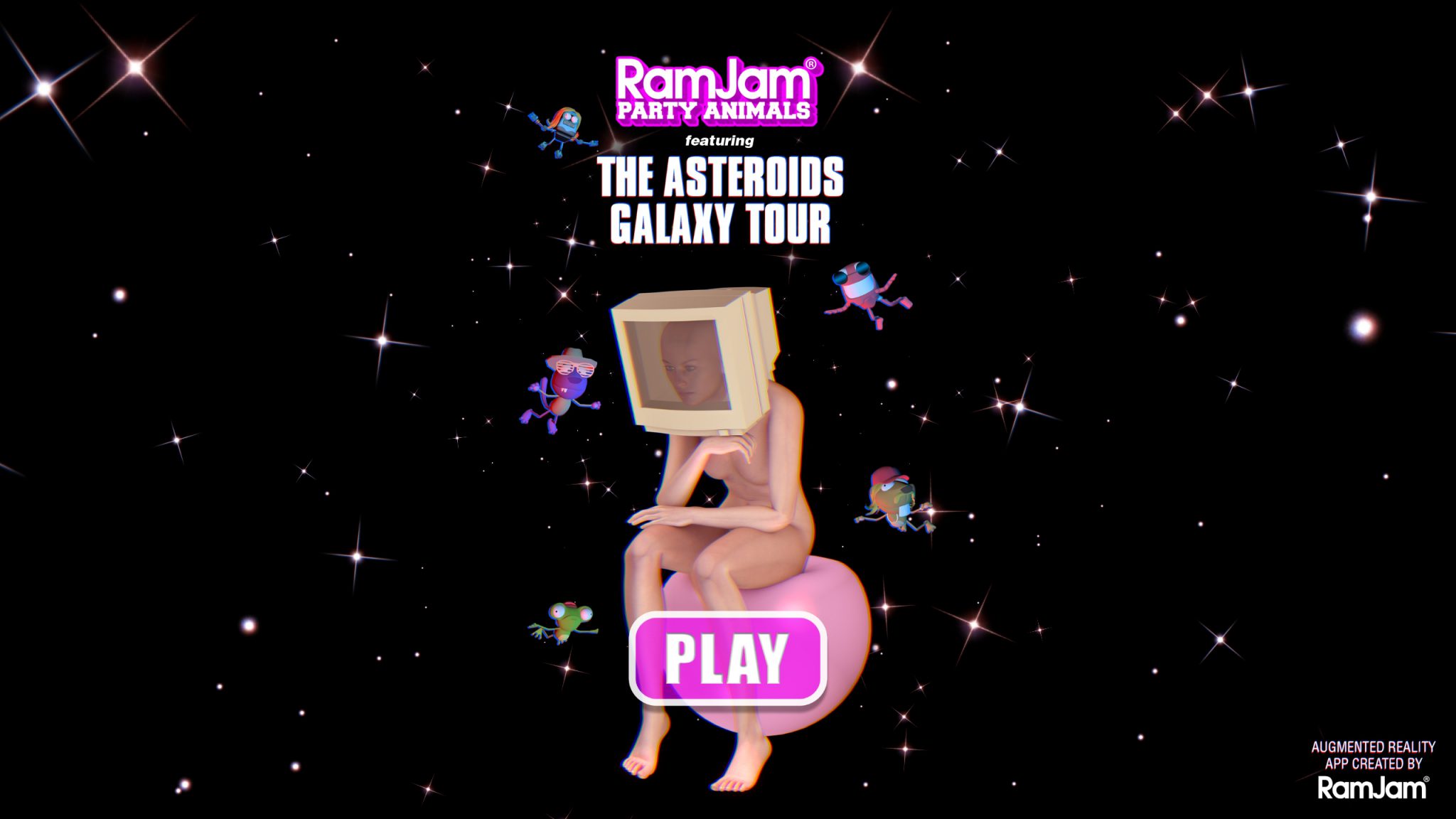 RamJam Asteroids Splash Screen